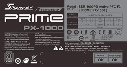 Seasonic Prime PX-1000W 80 Platinum