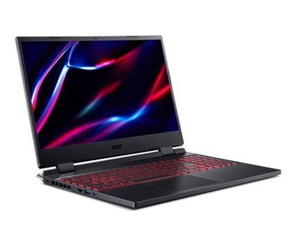 Лаптоп Acer Nitro 5, AN515-58-50F8, Intel Core i5-12500H (up to 4.40 GHz, 18MB), 15.6" FHD IPS SlimBezel 144Hz, 8 GB DDR5, 512GB PCIe NVMe SSD, GeForce RTX 4050 6GB GDDR6, INTEL 2X2 AX+BT Killer 1650i, HD Cam, KB Backlight, Linux, Black