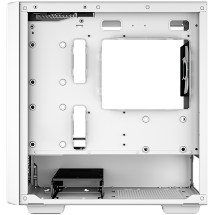 DeepCool CC360 ARGB WH, Mid Tower, Mini-ITX/Micro-ATX, 1xUSB3.0, 1xUSB2.0, 1xAudio, 3x120mm Pre-Installed ARGB Fans, Tempered Glass, Mesh Panel, White, R-CC360-WHAPM3-G-1