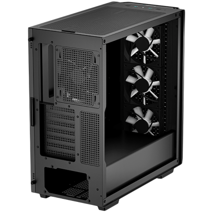 DeepCool CG560, Mid Tower, Mini-ITX/Micro-ATX/ATX/E-ATX, 2xUSB3.0, 1xAudio, 3x120mm Pre-Installed ARGB Fans + 1x140mm Black Fan, Tempered Glass, Mesh Panel, Black R-CG560-BKAAE4-G-1