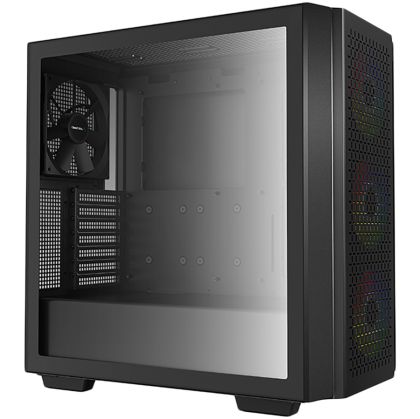 DeepCool CG560, Mid Tower, Mini-ITX/Micro-ATX/ATX/E-ATX, 2xUSB3.0, 1xAudio, 3x120mm Pre-Installed ARGB Fans + 1x140mm Black Fan, Tempered Glass, Mesh Panel, Black R-CG560-BKAAE4-G-1