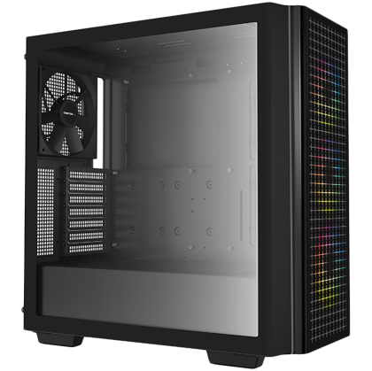 DeepCool CG540, Mid Tower, Mini-ITX/Micro-ATX/ATX/E-ATX, 2xUSB3.0, 1xAudio, 3x120mm Pre-Installed ARGB Fans + 1x140mm Black Fan, Tempered Glass, Mesh Panel, Black, R-CG540-BKAGE4-G-1