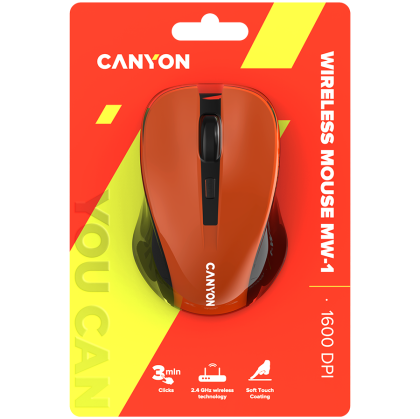 CANYON mouse MW-1 Wireless Orange