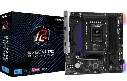 Дънна платка Asrock B760M Phantom Gaming Riptide + Lanberg Wireless Network Card USB adapter NC-1200-WIE AC1200 Dual Band