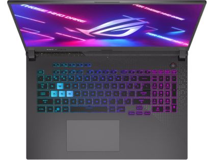 Лаптоп Asus ROG Strix G17 G713RW-LL070W, AMD Ryzen 9 6900XH., 17.3" WQHD AG (2560 x 1440)240Hz,16GB DDR5 4800MHz (2x8 GB), PCIE 4.0 NVME 1TB M.2 SSD,GeForce RTX 3070 Ti  8GB GDDR6 , WiFi 6, RGB Per-Key Kbd, Eclipse Gray+Fury Gaming Chair Avenger M+ Black-