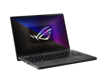 Лаптоп Asus ROG Zephyrus G14 GA402XY-NC005W, AMD Ryzen 9 7940HS (8-core/16-thread, 16MB L3 cache, up to 5.2 GHz max boost), 14 QHD+ 16:10 (2560 x 1600, WQXGA,165Hz,16GB DDR5 4800,1TB SSD,RTX 4090 16GB. Kbd,Win11, Gray Mini-LED+Fury Gaming Chair Avenger M+