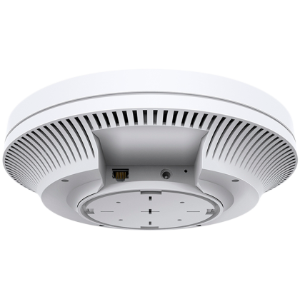 AX3600 Ceiling Mount Dual-Band Wi-Fi 6 Access Point PORT:1×2.5 Gigabit RJ45 PortSPEED:1148Mbps at  2.4 GHz + 2402 Mbps at 5 GHzFEATURE: High Density connectivity（1000+ Clients）, 802.3at POE and 12V DC, 8×Internal Antennas, MU-MIMO, etc.