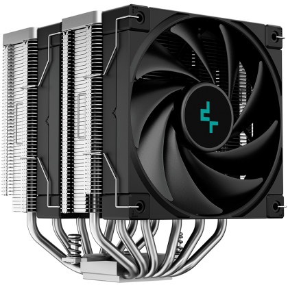 DeepCool AK620, CPU Air Cooler, 2x120mm PWM Fan, TDP 260W, 6 Heatpipes, LGA2066/2011-v3/2011/1700/1200/115x, AMD AM5/AM4, 129x138x160 mm(LxWxH), 3Y, R-AK620-BKNNMT-G