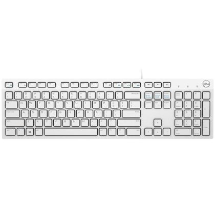 Dell Multimedia Keyboard-KB216 - US International (QWERTY) - White