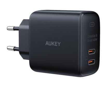 Зарядно Aukey Omnia II PA-B4T 45W 2xUSB-C 