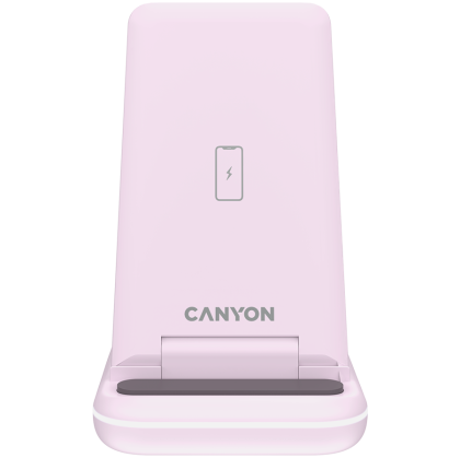 CANYON wireless charger WS-304 15W 3in1 Iced Pink