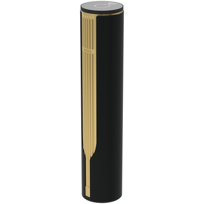 Prestigio Maggiore, smart wine opener, 100% automatic, opens up to 70 bottles without recharging, foil cutter included, premium design, 480mAh battery, Dimensions D 48*H228mm, black + gold color.