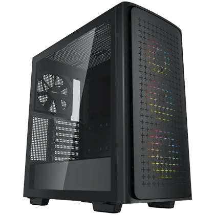 DeepCool CK560   Mid Tower Case, Mini-ITX / Micro-ATX / ATX / E-ATX, 2xUSB3.0, 1xAudio, 1xType-C, ABS+SPCC+Tempered Glass, Mesh Pane R-CK560-BKAAE4-G-1