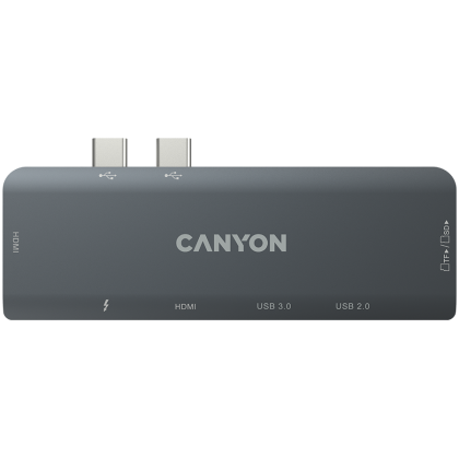 CANYON hub DS-5 7in1 Thunderbolt 3 Space Grey