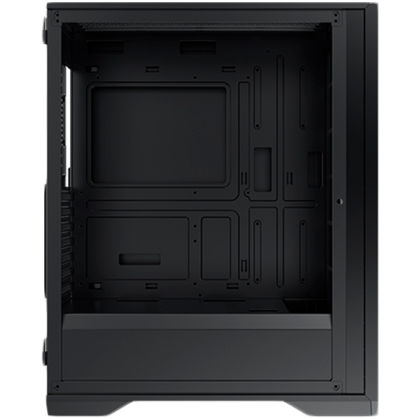 Xigmatek LUX S EN48281, Black, ATX/M-ATX/Mini ITX, U3x1+U2x2, Metal Vents FP & Left TG, 4PCS X24A Fan & Galaxy II Fan Control Kit)