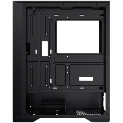 Xigmatek LUX S EN48281, Black, ATX/M-ATX/Mini ITX, U3x1+U2x2, Metal Vents FP & Left TG, 4PCS X24A Fan & Galaxy II Fan Control Kit)