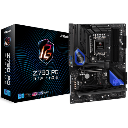 ASROCK MB Desktop Z790 PG Riptide (S1700, 4x DDR5, 1x PCIe 4.0 x16, 1x PCIe 5.0 x16, 1x PCIe 3.0 x1, 1x Hyper M.2, 1x Blazing M.2, 8x SATA3, 2x USB-C, 8x USB 3.2, 6x USB 2.0, 1x RJ-45 2.5GB, 1x HDMI, 1x DP, ATX