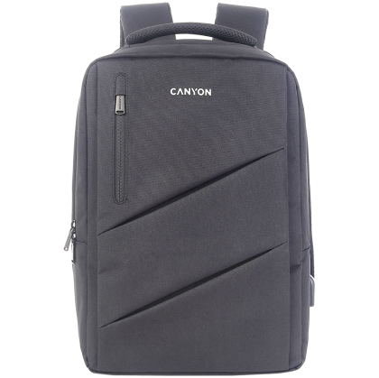 CANYON backpack BPE-5 Urban USB 15.6'' Grey