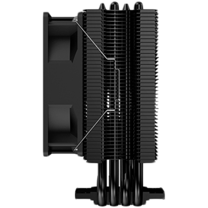 Windpower 964 RGB EN46478, Black Anodized, 90mm RGB PWM Fan, Single Rainbow LED Mode, Reinforced Plastic Backplate