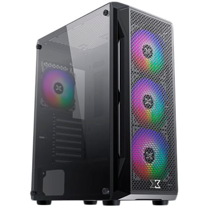 Xigmatek Gaming X EN46621, ATX/M-ATX/Mini ITX, USB3.0x1+USB2.0x2, Metal FP & Left TG, 4PCS X24F Fixed RGB Fan