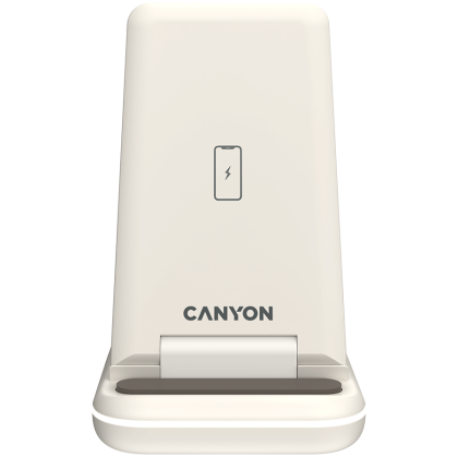 CANYON wireless charger WS-304 15W 3in1 Cosmic Latte