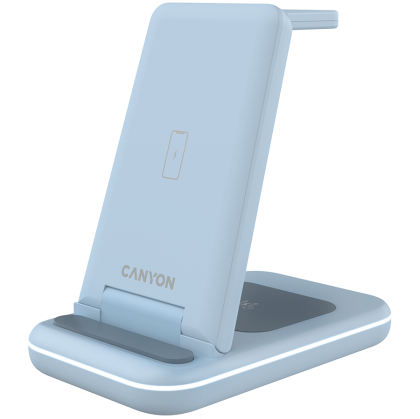 CANYON wireless charger WS-304 15W 3in1 Blue