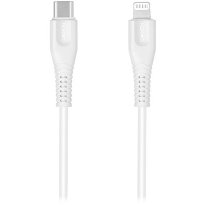 CANYON cable MFI-4 Type-C to Lightning 1.2m White