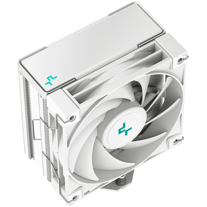 DeepCool AK400 WH, CPU Air Cooler, 1x120mm PWM Fan, TDP 220W, 4 Heatpipes, White, LGA1700/1200/115x, AMD AM5/AM4, 127x97x155 mm(LxWxH), 3Y, R-AK400-WHNNMN-G-1