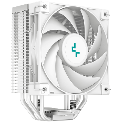 DeepCool AK400 WH, CPU Air Cooler, 1x120mm PWM Fan, TDP 220W, 4 Heatpipes, White, LGA1700/1200/115x, AMD AM5/AM4, 127x97x155 mm(LxWxH), 3Y, R-AK400-WHNNMN-G-1