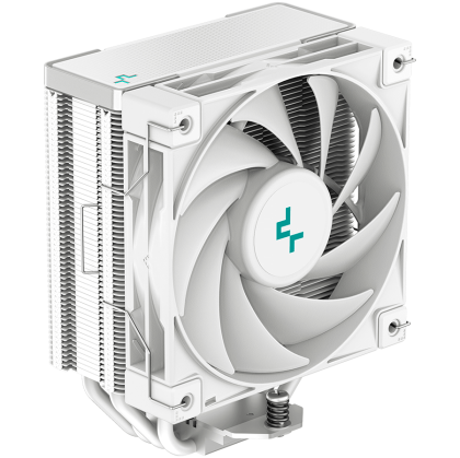 DeepCool AK400 WH, CPU Air Cooler, 1x120mm PWM Fan, TDP 220W, 4 Heatpipes, White, LGA1700/1200/115x, AMD AM5/AM4, 127x97x155 mm(LxWxH), 3Y, R-AK400-WHNNMN-G-1