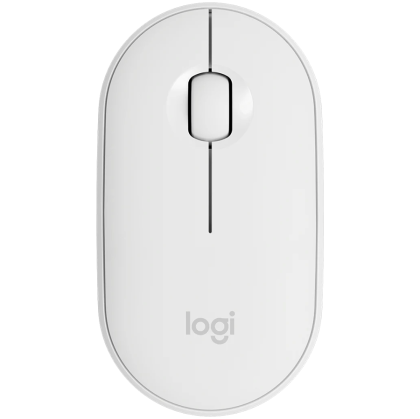 LOGITECH M350S Pebble 2 Bluetooth Mouse - TONAL WHITE - DONGLELESS