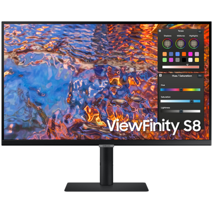 Monitor LED Samsung LS27B800PXPXEN HRM S80PB, 27" UHD FLAT 16:9 (3840x2160) IPS 60Hz, 350 cd/㎡, 1000:1, HDR400, 5ms, 178/178, 1xDP 1xHDMI, 3xUSB 3.0 1xUSB-C (90W), 3.5 Jack, Tilt/Pivot/Swivel/HeightAdj, VESA 100x100, 3Y