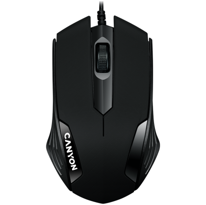 CANYON Optical wired mice, 3 buttons, DPI 1000, Black