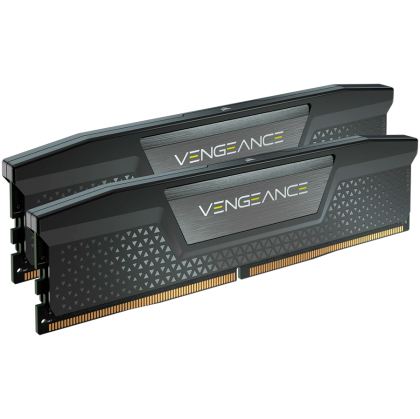 Corsair DDR5, 5200MT/s 32GB 2x16GB DIMM, Unbuffered, 40-40-40-77, Std PMIC, XMP 3.0, VENGEANCE DDR5 Black Heatspreader, Black PCB, 1.25V