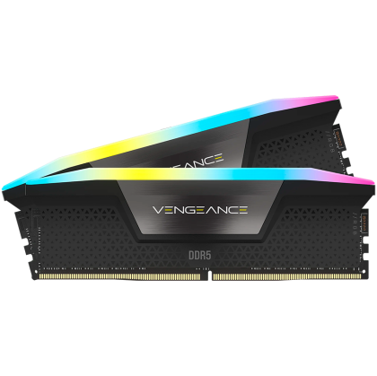 Corsair DDR5, 6000MT/s 32GB 2x16GB DIMM, Unbuffered, 36-36-36-76, Std PMIC, AMD EXPO, VENGEANCE RGB DDR5 Cool Grey Heatspreader, Black PCB, 1.35V, EAN:0840006600114