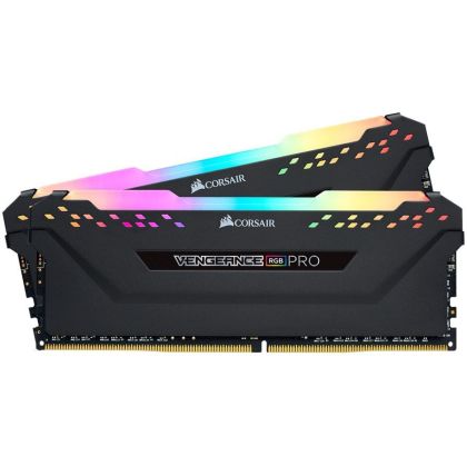 Corsair DDR4, 3600MHz 32GB 2x16GB DIMM, Unbuffered, 18-22-22-42, XMP 2.0, VENGEANCE RGB PRO Heatspreader, RGB LED, 1.35V