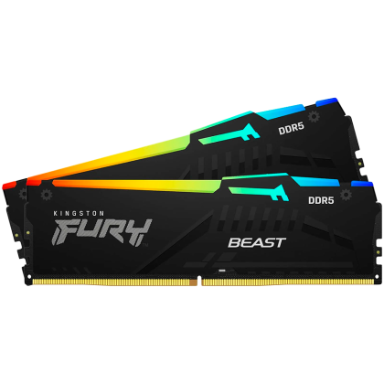 Kingston 32GB 5600MT/s DDR5 CL40 DIMM (Kit of 2) FURY Beast RGB XMP, EAN: 740617328493