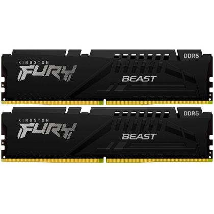 Kingston 32GB 6400MT/s DDR5 CL32 DIMM (Kit of 2) FURY Beast Black XMP, EAN: 740617342833