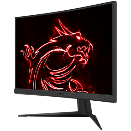 MSI G24C6 E2 Curved Gaming Monitor, 24" 180Hz, FHD (1920x1080) 16:9, VA Anti-glare, 1ms, 1500R curve, 250nits, 3000:1, 178°/178°, Adaptive-Sync, Adjustable Stand, 1x DP, 2x HDMI, 1xEarphone out, 3Y Warranty