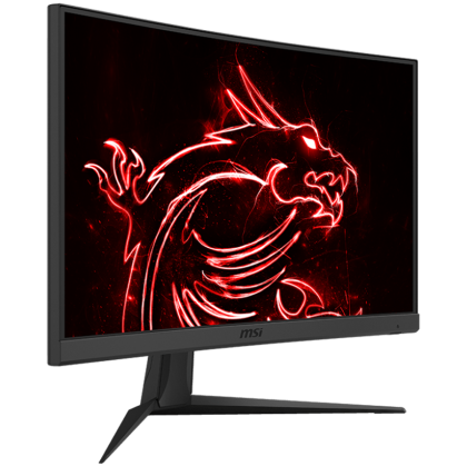 MSI G24C6 E2 Curved Gaming Monitor, 24" 180Hz, FHD (1920x1080) 16:9, VA Anti-glare, 1ms, 1500R curve, 250nits, 3000:1, 178°/178°, Adaptive-Sync, Adjustable Stand, 1x DP, 2x HDMI, 1xEarphone out, 3Y Warranty