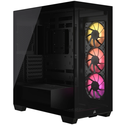 Corsair 3500X ARGB Tempered Glass Mid-Tower, Black, EAN: 0840006686057