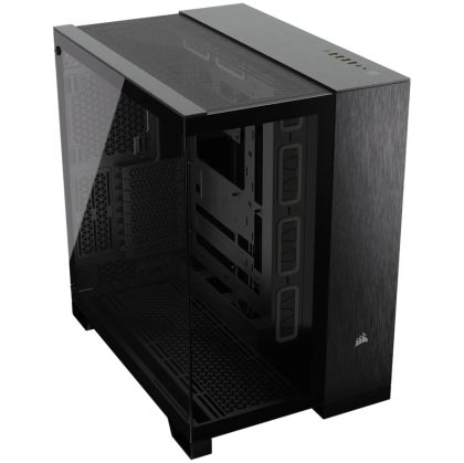 Corsair 6500X Tempered Glass Mid-Tower, Black/Obsidian Aluminum