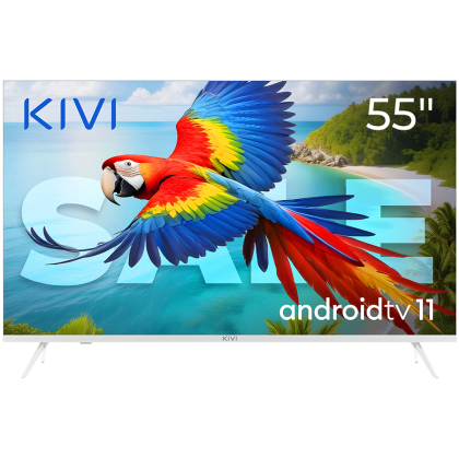 55', UHD, Android TV 11, White, 3840x2160, 60 Hz, Sound 2x12W, 83 kWh/1000h , BT5.1, HDMI ports 4, 24 months