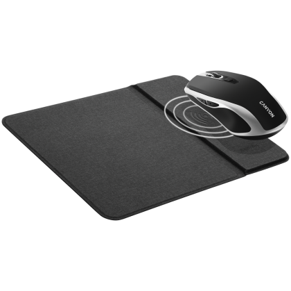 CANYON mouse MW-19 EU Wireless Charge Black Silver