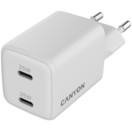 CANYON charger CU35CC GaN 35W 2xPD EU White