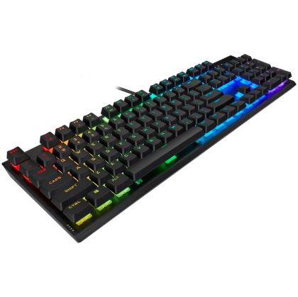 Corsair K60 RGB PRO Mechanical Gaming Keyboard, Backlit RGB LED, CHERRY VIOLA, Black, EAN:0840006626190