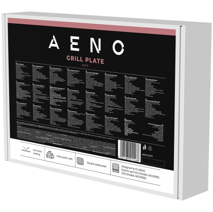 AENO Electric grill AEG0001 plate, Double-sided: flat&ribbed, Non-stick coating, size: 290*234mm, 1 pcs in set