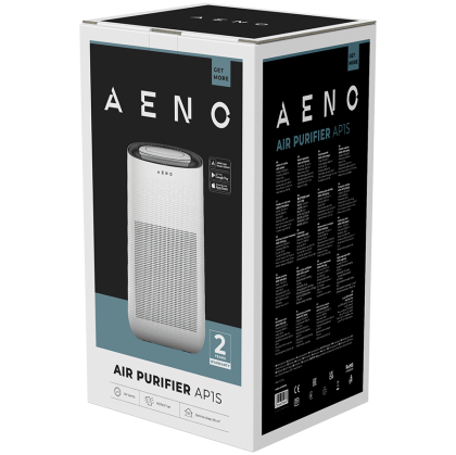 AENO Air Purifier AP1S, WiFi, UV lamp, CADR 450 m³/h, 60m2, carbon filter +Hepa H13