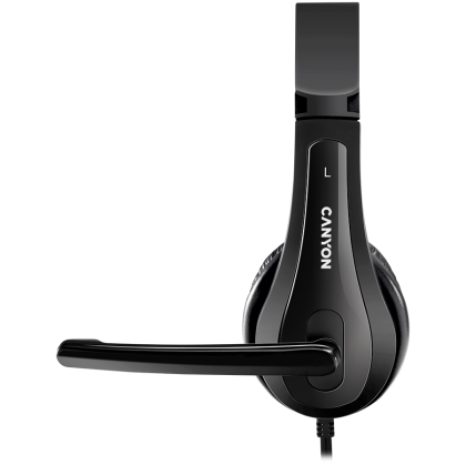 CANYON PC headset CHSU-1 PC Mic USB 2m Black