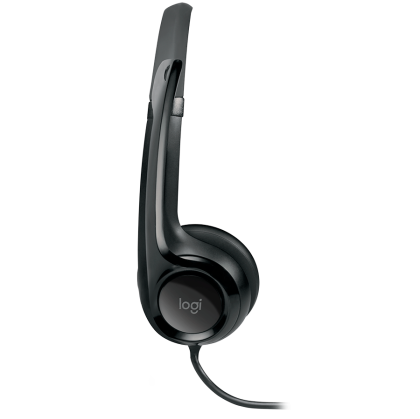 LOGITECH H390 Corded Headset - BLACK - USB